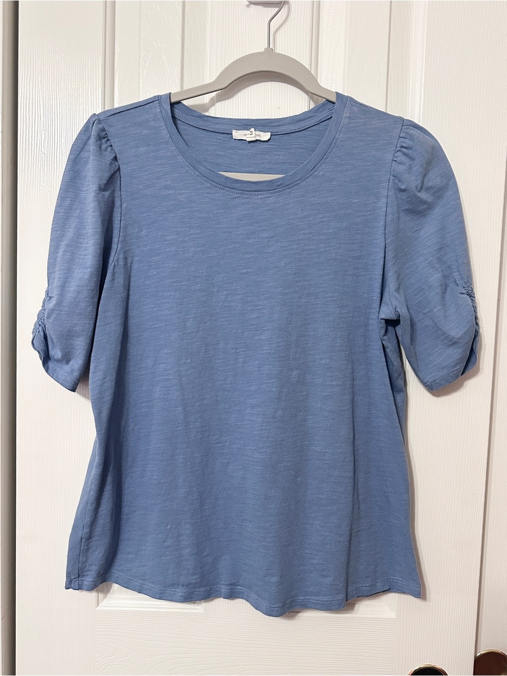 Maurices Dusty Blue Puff Sleeve Tee